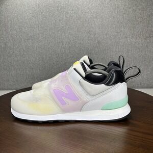 New Balance 574 Shoes Women's 12B  White Purple Comfort Running Sneaker WL574PGY